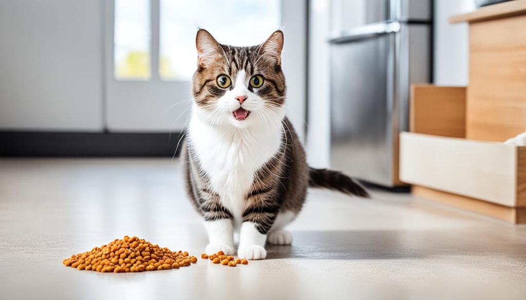 Munchkin cat feeding